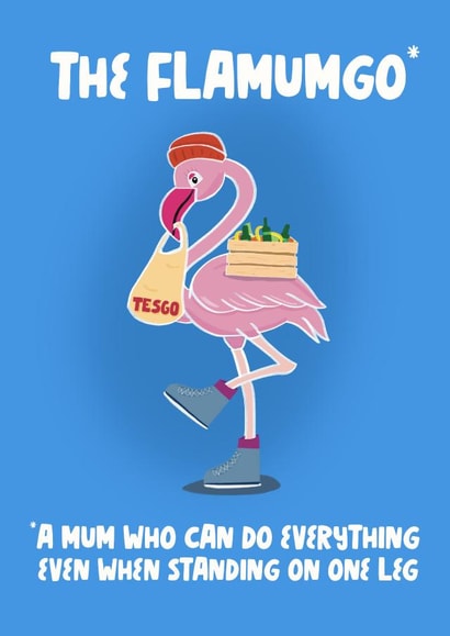 Cute Mother's Day Card - the mum who does it all - Flamumgo created by Pickled Prints