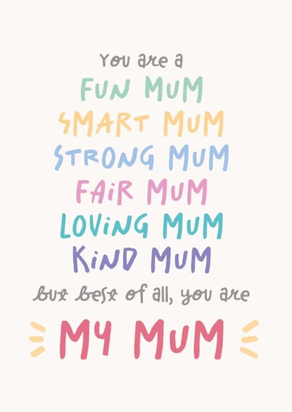 Heartfelt Mother's Day Card - You Are My Mum created by Poppy Lane