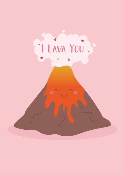Cute I Lava You Anniversary/Valentines Day Card created by Amy Cole