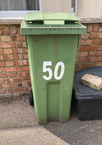 Funny Birthday Card - 50th - Bin created by OBJECTABLES