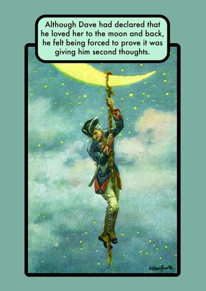 Funny Valentine's Day Card - Second Thoughts - Dave created by OBJECTABLES