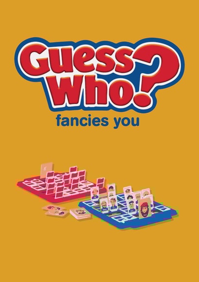 Funny Valentine's Card - Guess Who? Fancies You created by MOJO Creative Studio