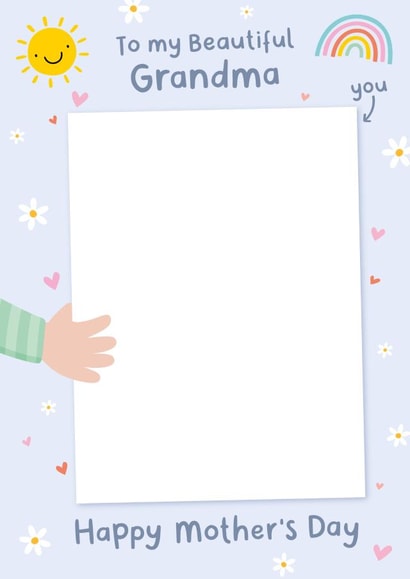 Beautiful Grandma Mother's Day Card - Drawing of Grandma created by Macie Dot Doodles