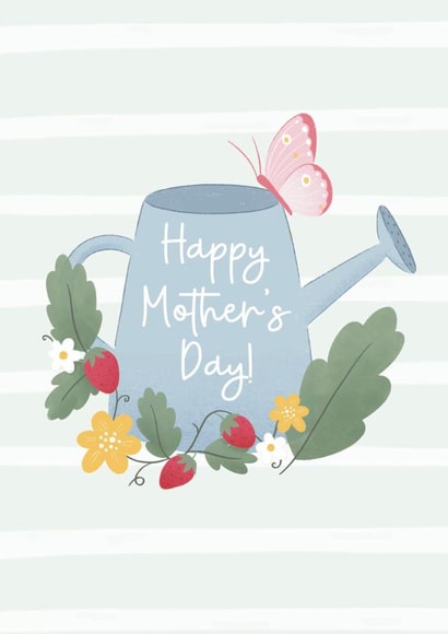Pretty Happy Mother's Day Card - Watering Can created by Chloe Fae Designs