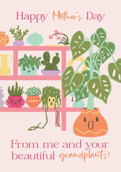 Pretty Mother's Day card - Me and Your Grandplants! created by Quitting Hollywood