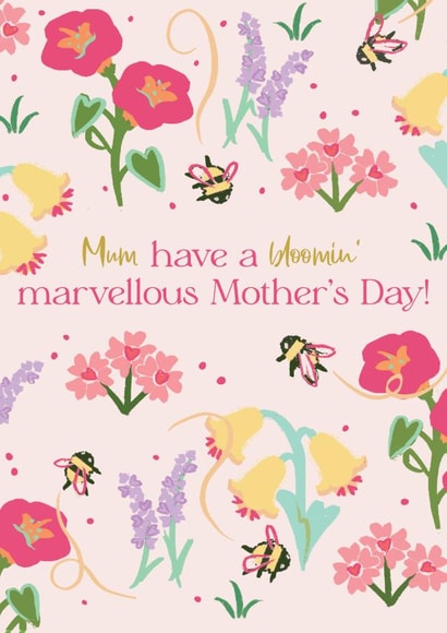 Pretty Mother's Day card - Have a Blooming' Marvellous Day created by Quitting Hollywood