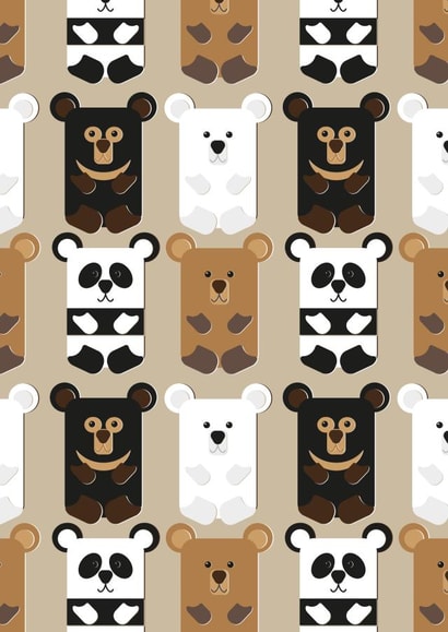 Cute bear card for all occasions. created by Charlotte Jay