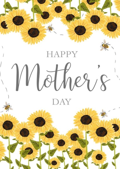 Sunflower Mother's Day Card created by Hannah Clark Illustrations