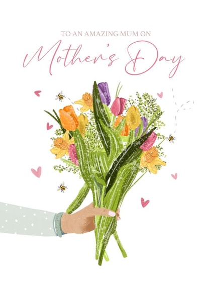 Bunch of Flowers Mother's Day Card created by Hannah Clark Illustrations