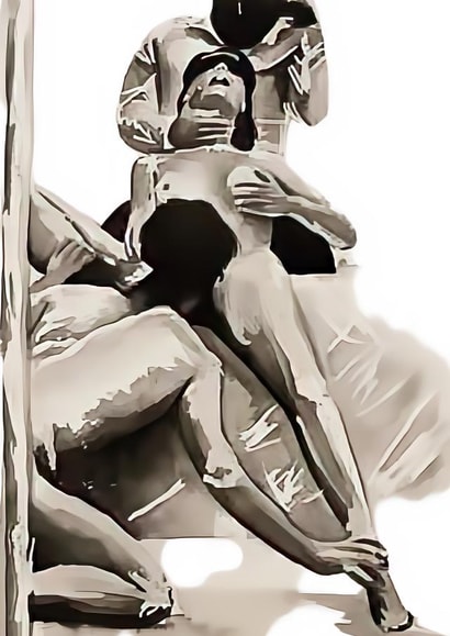 Sexy Valentines Card - Threesome created by Charlotte