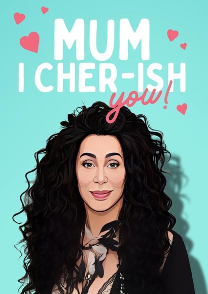 Cute Mother's Day Card - Mum I Cherish You created by Mrs Best Paper Co.