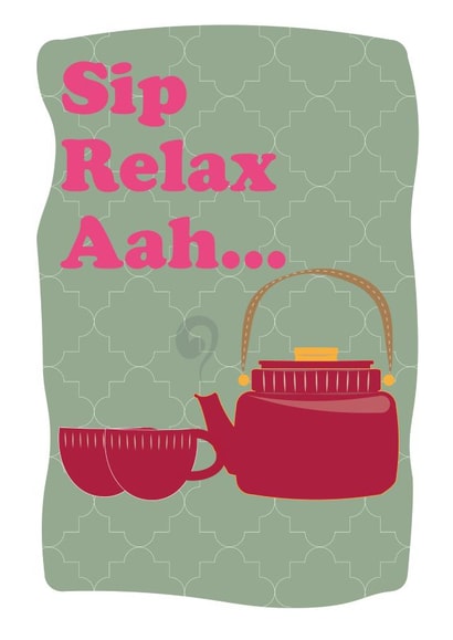 Thoughtful card for busy mum - Sip Relax Aah... created by @Art_by_Pruthvi