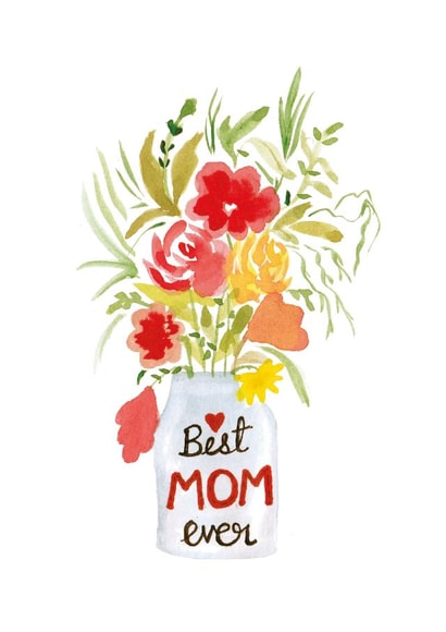 Cute Mother's Day Card - Mom - Bouquet created by Shiv Creativity