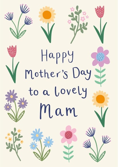 Cute Mother's Day Card - Lovely Mam created by Sarah Catherine