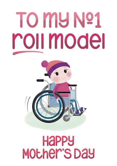 Funny Mother's Day Card - For Wheelchair Using Mum, Nan or Stepmum created by Presents Felt