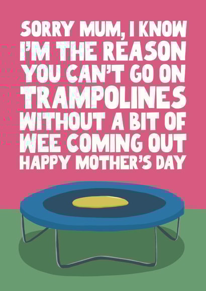 Cheeky Mother's Day Card - Mum - Wee coming out! created by Pickled Prints