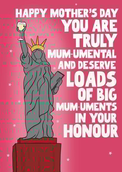 Heartfelt Mother's Day card - Mum-umental created by Pickled Prints