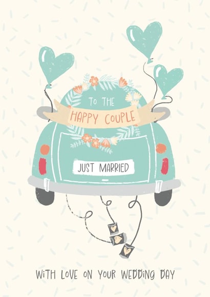 Cute To the Happy Couple Wedding Day Card created by Debbie Lambert Designs