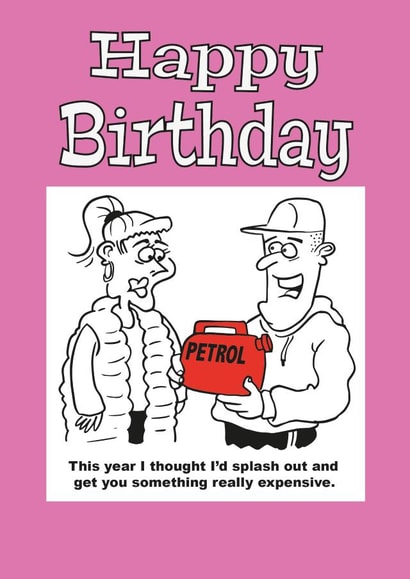 Funny birthday card for the woman in your life. created by Kirby Cards