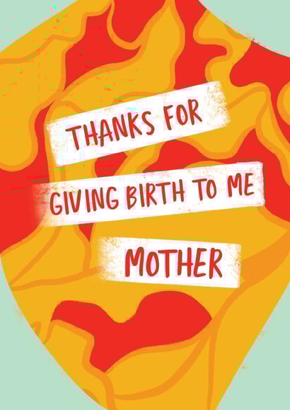 Mother's Day card floral design inspired by Georgia O'keeffe created by Michelle Hird