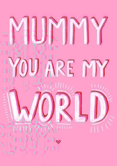 Heartfelt Mother's Day Card - Mummy - My World created by LAURA TRUBY DESIGNS