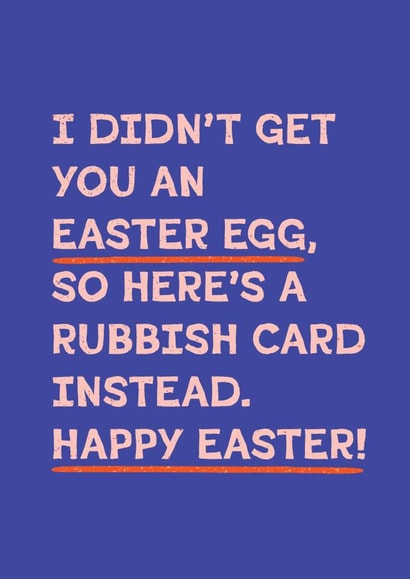 Funny/Rude Easter Card - Happy Easter created by Folio | Ian Owen