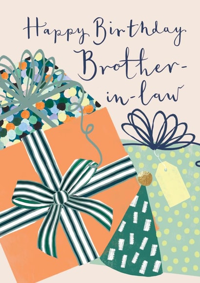 Colourful Birthday Card - For Brother-in-Law - Presents created by Louise Tiler