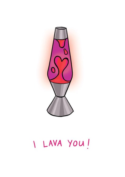 Cute Lava Lamp card for significant other, Valentine's, anniversary etc! created by Deirdre Spain