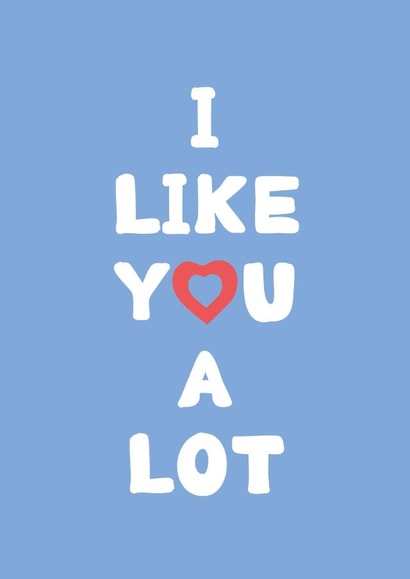 Funny Valentines card for those too scared to say I love you. created by Billy Claridge