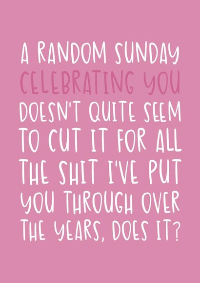 Funny Mother's Day card - Doesn't quite seem to cut it created by Brogan Thomas