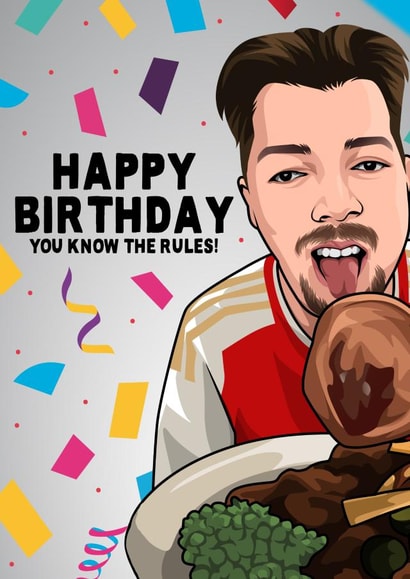 Funny Birthday Card - Beavo from TikTok - You Know the Rules created by All Things Banter