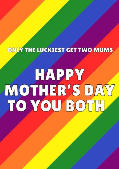 Cute Mother’s Day card - for Mums - rainbow created by GawjusCards