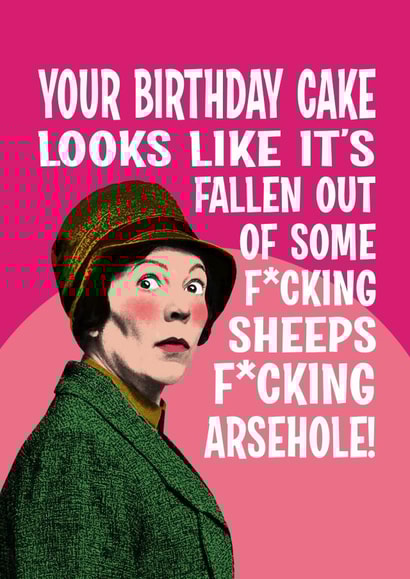 Rude Birthday Card - Wicked Little Letters created by Atwood & Atwood