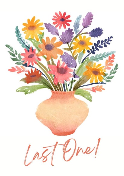 End of treatment floral card - Last One! created by A Little Note Gifts