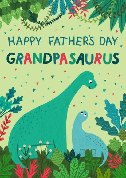 Cute Father's Day Card - Grandpa - Dinosaur created by Pear Tree Press