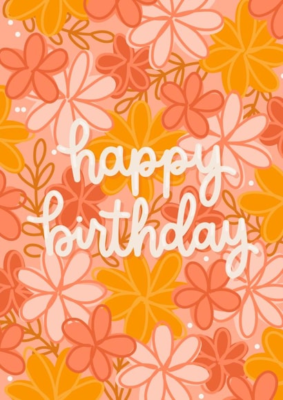 Happy Floral Birthday created by Blushing Ginger