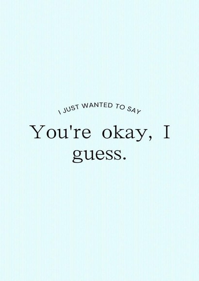 Cute minimalistic rude card. created by Isa Gonzalez