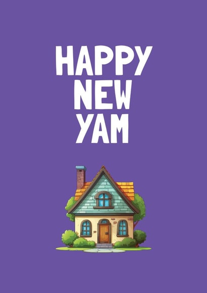 Cumbria Happy New Yam Card created by Cumbria Guru