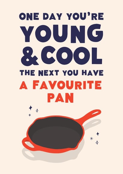 Funny Birthday Card - Favourite Pan created by @tikkled.pink