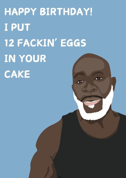 Funny birthday card for a friend, brother or dad created by Gyloillustrations