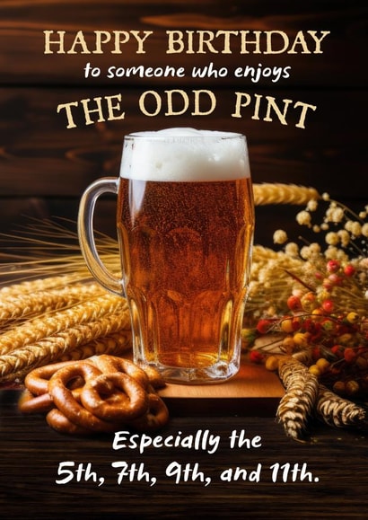 The Odd Pint created by Ged Backland