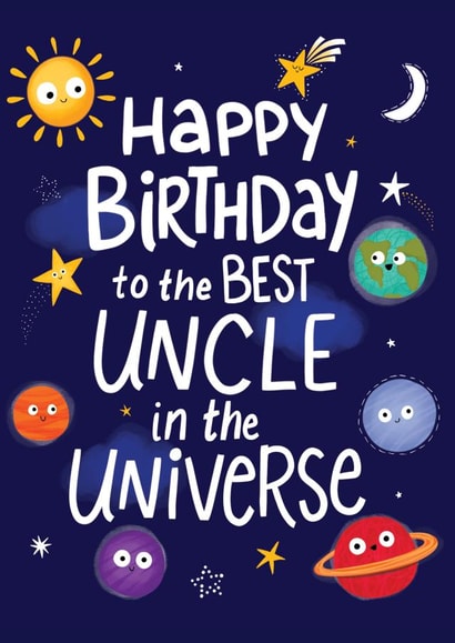 Cute Birthday Card - for an Amazing Uncle created by Fox Card Co