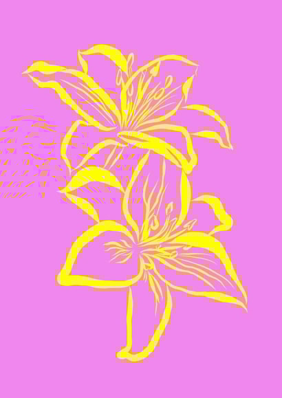 Cute, vibrant neon card for the flower lover! created by Charlee Dawe