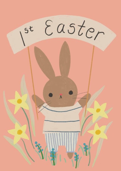 Cute First Easter Card - Bunny Rabbit created by Vicky Carpenter
