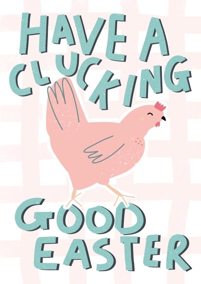 Clucking Good Easter Card - Digital Chicken created by Sweetlove Press
