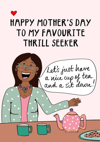 Funny Mother’s Day card - Thrill seeker created by Hello Hatty