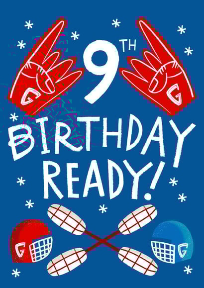 Gladiators Birthday card - 9th Birthday Ready! created by @AimeeStevens.Design