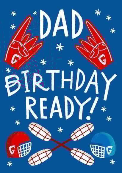 Gladiators TV show Birthday card - Dad, Birthday Ready! created by @AimeeStevens.Design
