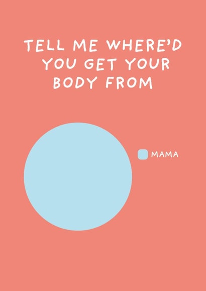 Where'd You Get Your Body From - I Got It From My Mama Mother's Day - Pie Chart created by SideHustleVibes