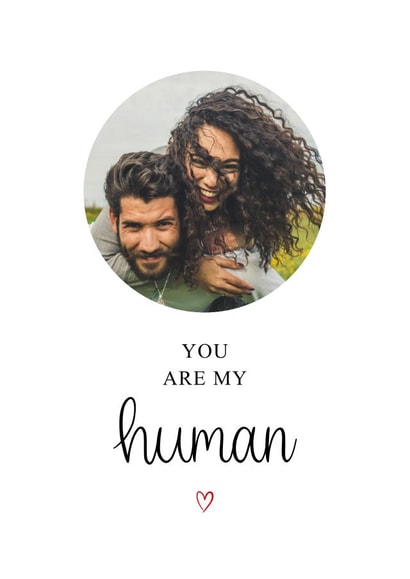 Cute Anniversary Photo Card - My Person created by Kalm Lettering